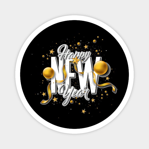 HAPPY NEW YEAR 2021 Magnet by The Lucid Frog